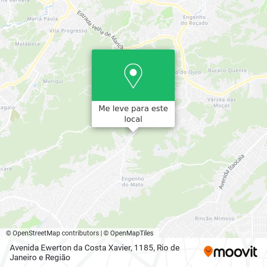 Avenida Ewerton da Costa Xavier, 1185 mapa