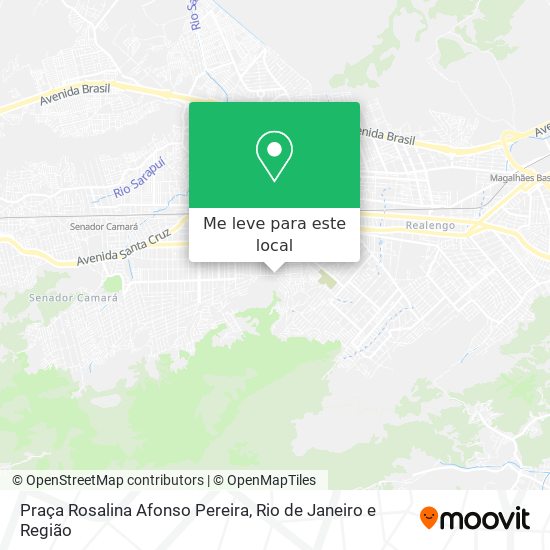 Praça Rosalina Afonso Pereira mapa