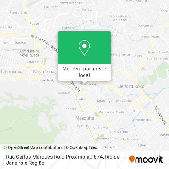 Rua Carlos Marques Rolo Próximo ao 674 mapa