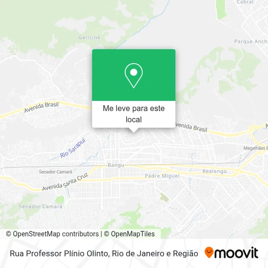 Rua Professor Plínio Olinto mapa