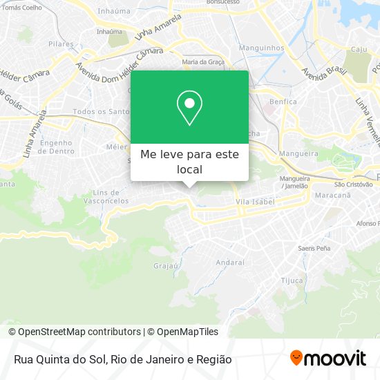 Rua Quinta do Sol mapa