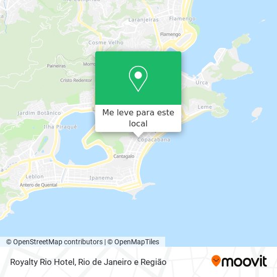 Royalty Rio Hotel mapa