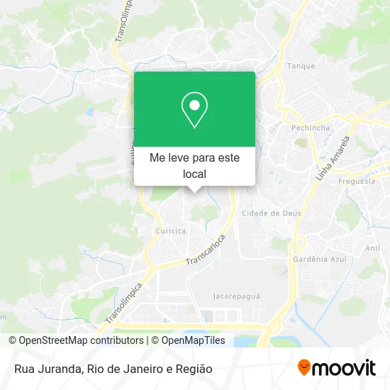 Rua Juranda mapa