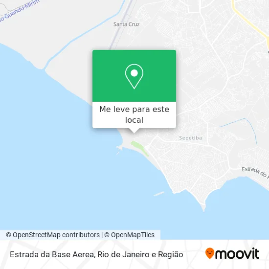 Estrada da Base Aerea mapa