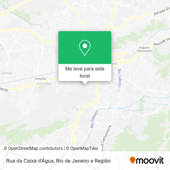 Rua da Caixa d'Água mapa