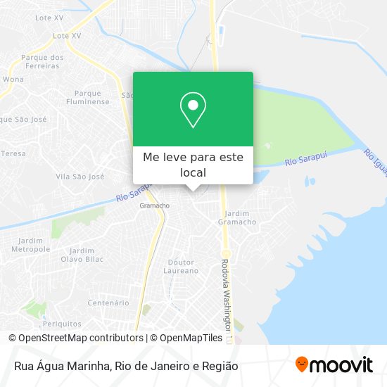 Rua Água Marinha mapa