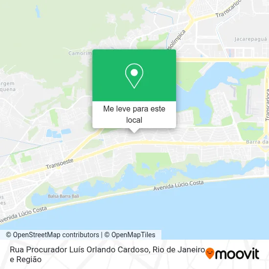 Rua Procurador Luís Orlando Cardoso mapa