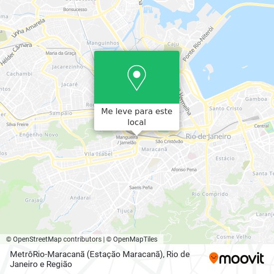 MetrôRio-Maracanã (Estação Maracanã) mapa