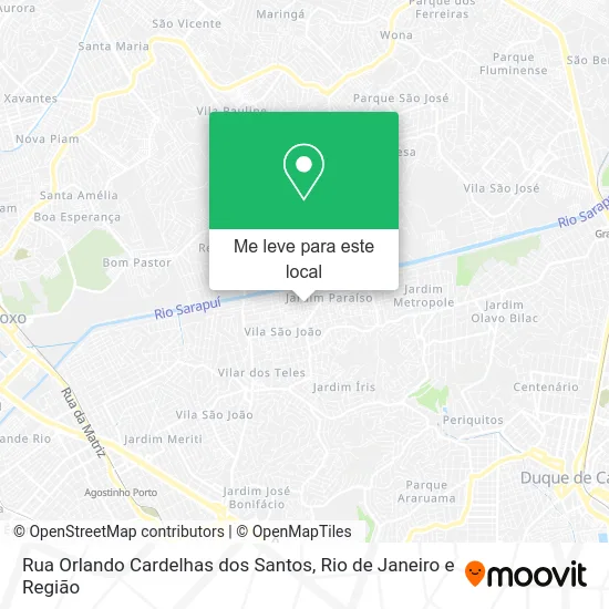 Rua Orlando Cardelhas dos Santos mapa