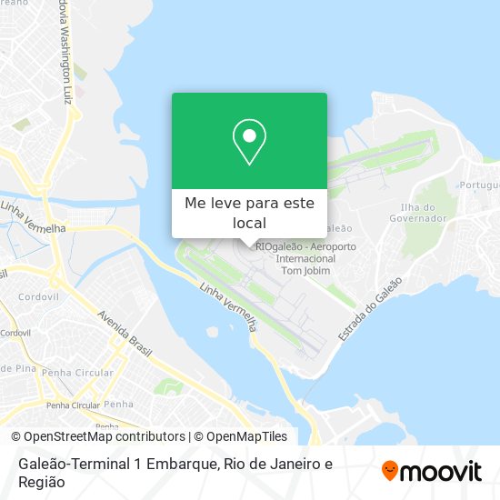 Galeão-Terminal 1 Embarque mapa