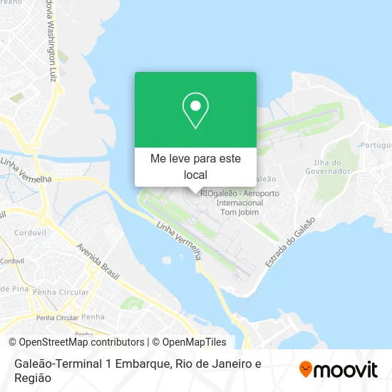 Galeão-Terminal 1 Embarque mapa