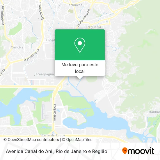 Avenida Canal do Anil mapa