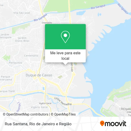 Rua Santana mapa