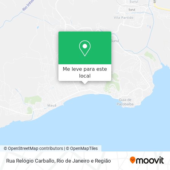 Rua Relógio Carballo mapa