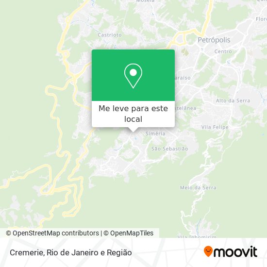 Cremerie mapa
