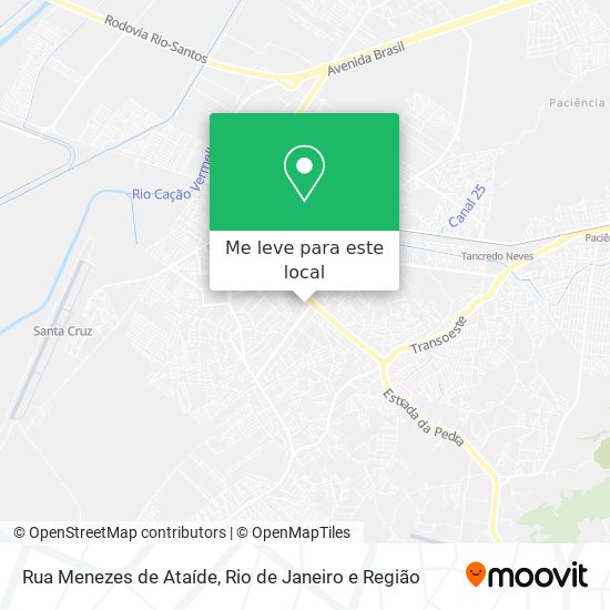 Rua Menezes de Ataíde mapa