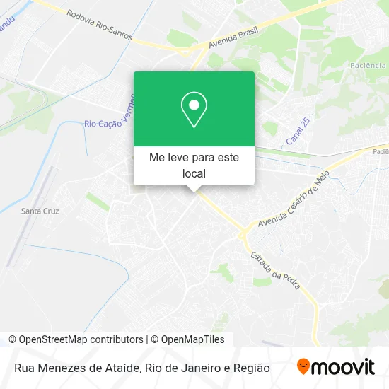 Rua Menezes de Ataíde mapa