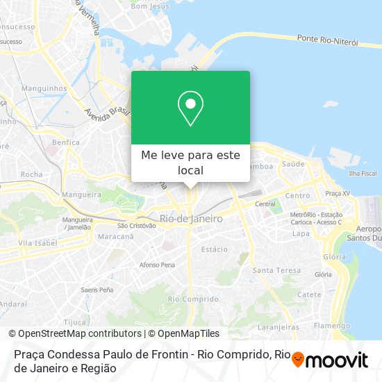 Praça Condessa Paulo de Frontin - Rio Comprido mapa