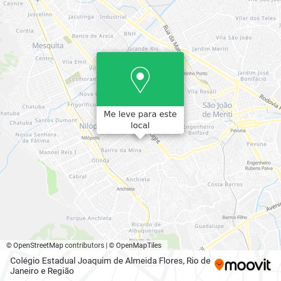 Colégio Estadual Joaquim de Almeida Flores mapa