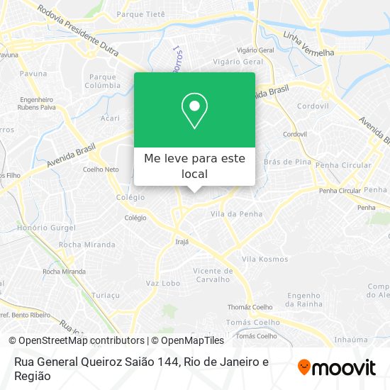 Rua General Queiroz Saião 144 mapa