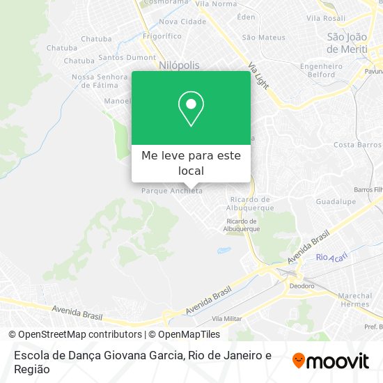 Escola de Dança Giovana Garcia mapa