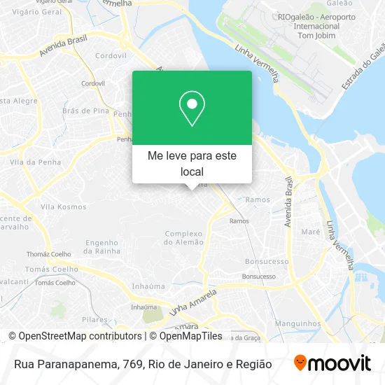 Rua Paranapanema, 769 mapa