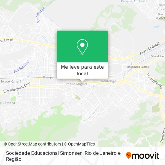 Sociedade Educacional Simonsen mapa