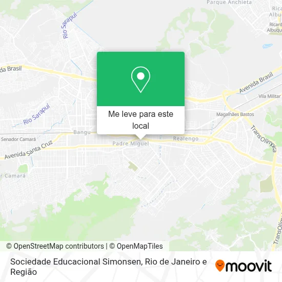 Sociedade Educacional Simonsen mapa