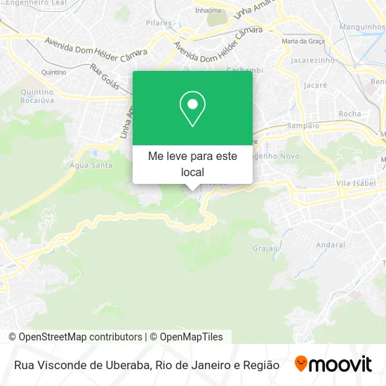 Rua Visconde de Uberaba mapa