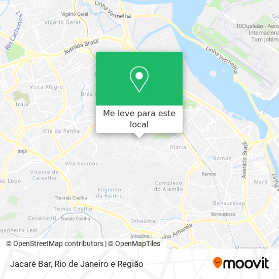Jacaré Bar mapa