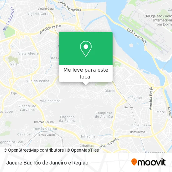 Jacaré Bar mapa