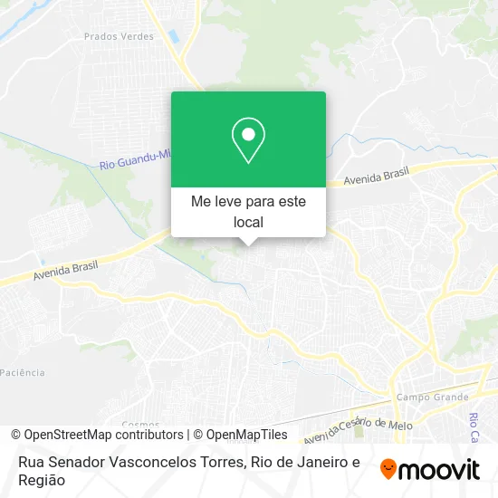 Rua Senador Vasconcelos Torres mapa