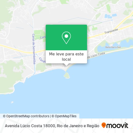 Avenida Lúcio Costa 18000 mapa