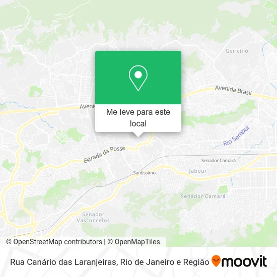 Rua Canário das Laranjeiras mapa