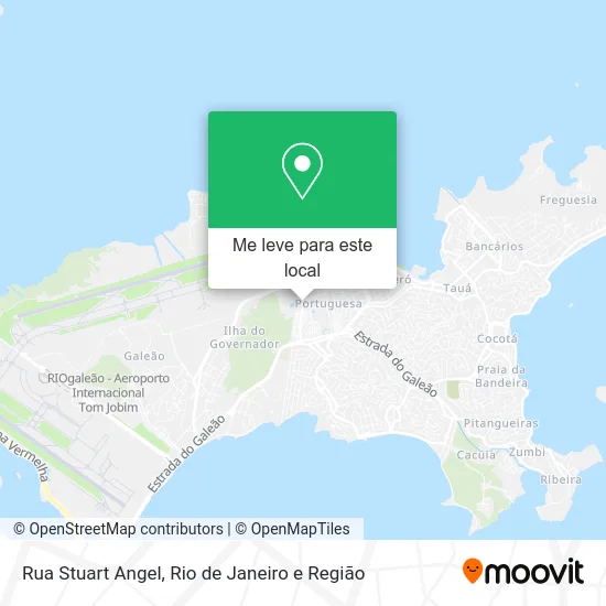 Rua Stuart Angel mapa