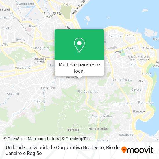 Unibrad - Universidade Corporativa Bradesco mapa
