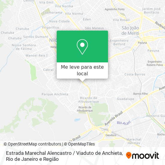 Estrada Marechal Alencastro / Viaduto de Anchieta mapa