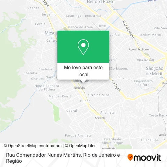 Rua Comendador Nunes Martins mapa