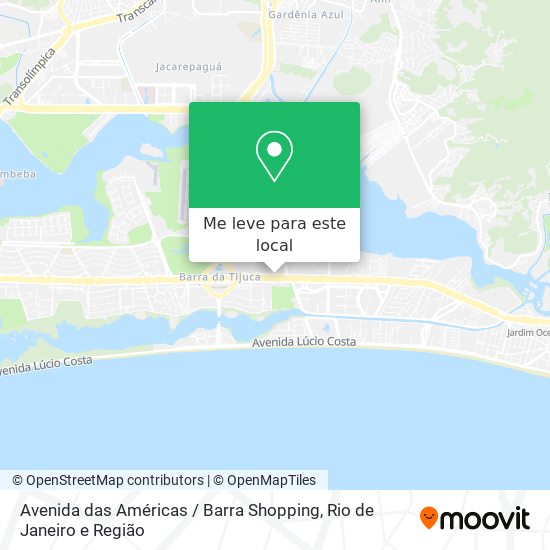 Avenida das Américas / Barra Shopping mapa