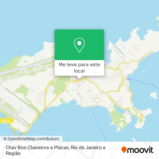 Chav Bon Chaveiros e Placas mapa