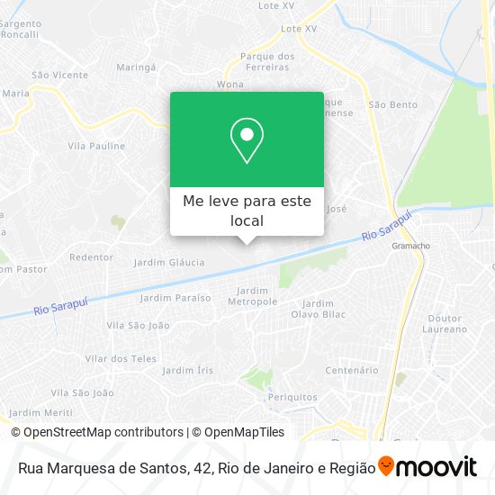 Rua Marquesa de Santos, 42 mapa