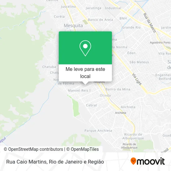 Rua Caio Martins mapa