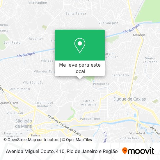 Avenida Miguel Couto, 410 mapa