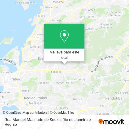 Rua Manoel Machado de Souza mapa