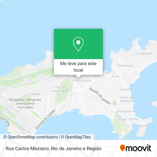 Rua Carlos Meziano mapa