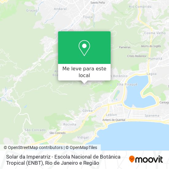 Solar da Imperatriz - Escola Nacional de Botânica Tropical (ENBT) mapa