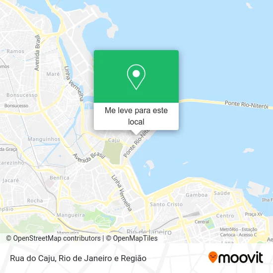Rua do Caju mapa