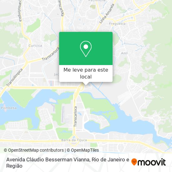 Avenida Cláudio Besserman Vianna mapa