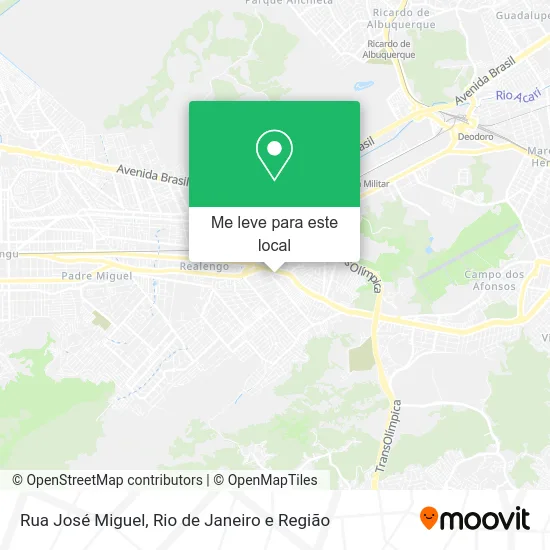 Rua José Miguel mapa