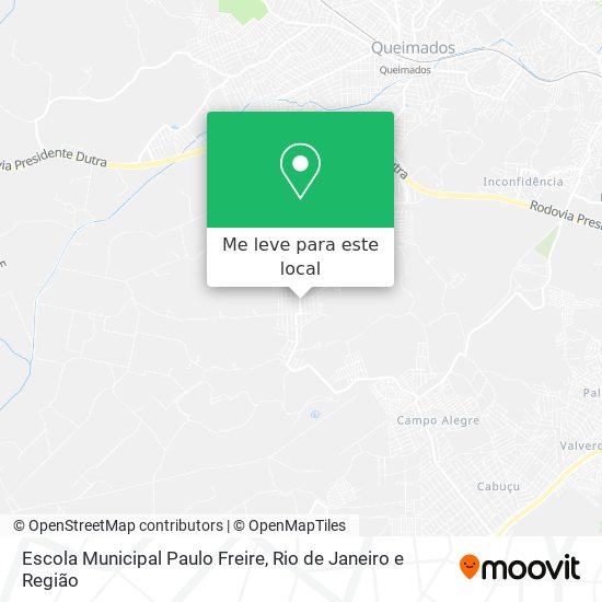 Escola Municipal Paulo Freire mapa